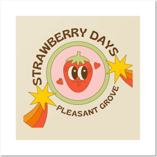 Cute Strawberry Strawberry Days Pleasant Grove Utah Posters and Art